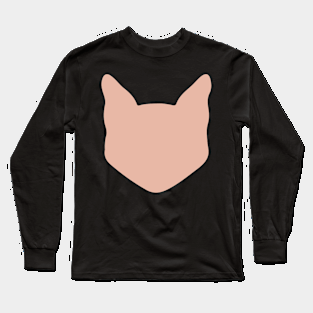 Red Cat Head Long Sleeve T-Shirt